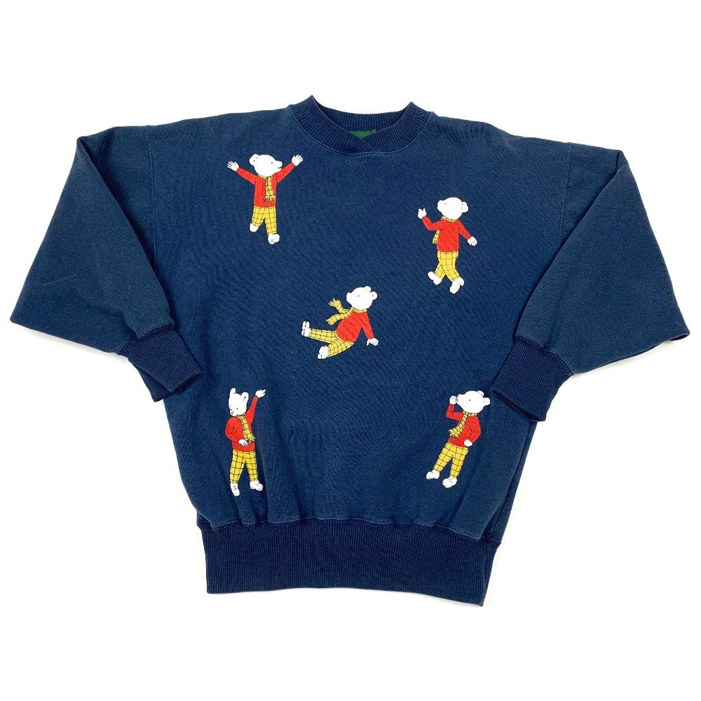 Vtg 80s Jumper Rare Bear Cute Sweatshirt Promo